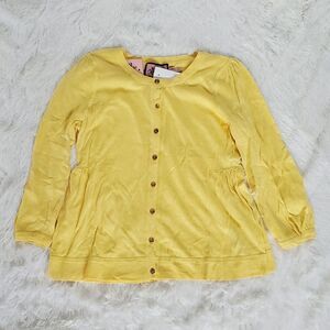 Juicy Couture Y2K Vintage Yellow Babydoll Knit Cardigan Size S NWT